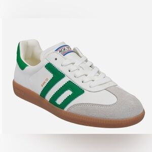 Back 70 Leather Cloud Sneakers in Green & White | Women’s Size 38